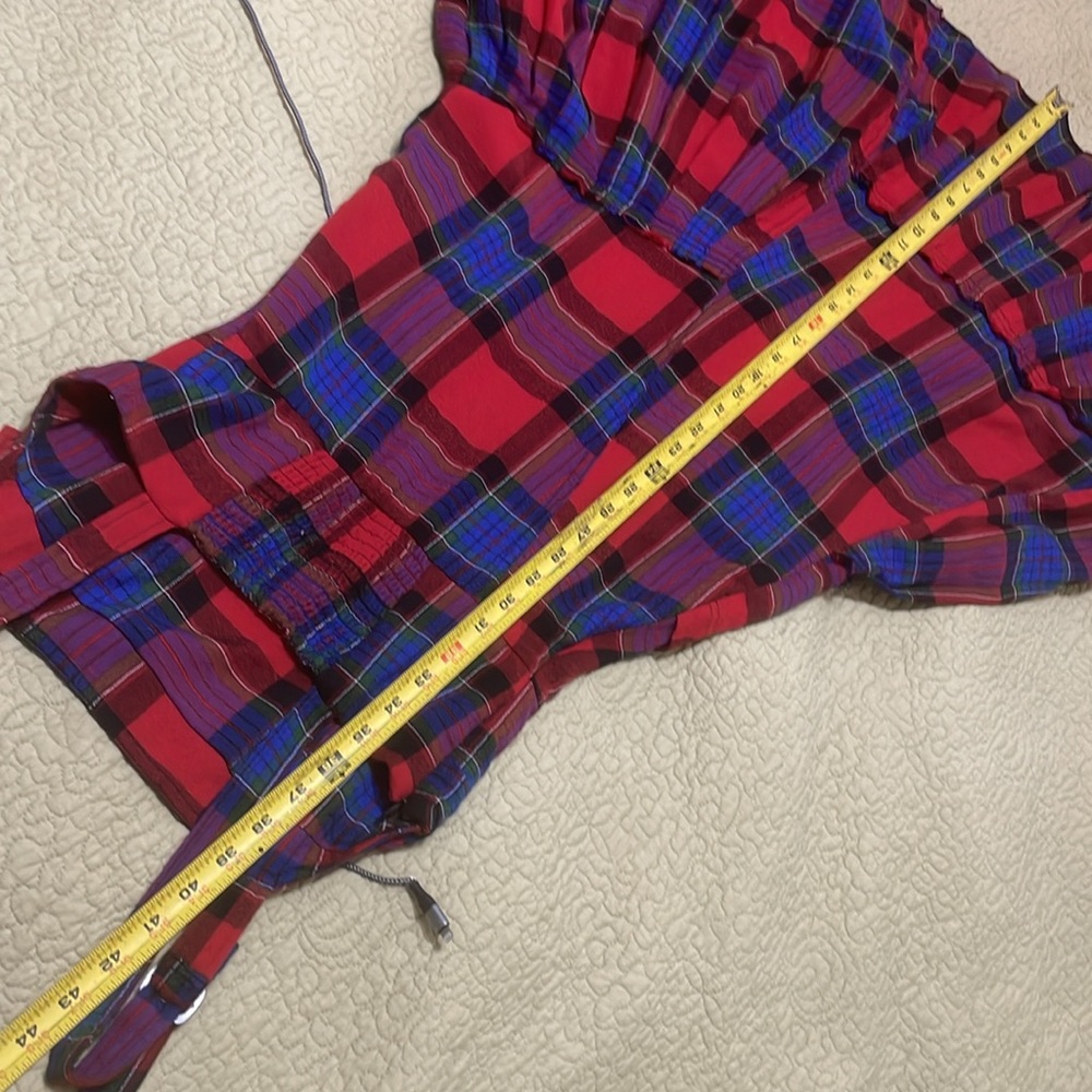 BDG drop waste plaid overall slip dress - Picture 10 of 11